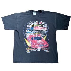 Vtg 2001 NHRA US Nationals Mac Tools Drag Racing T-Shirt Mens XL Indianapolis‎